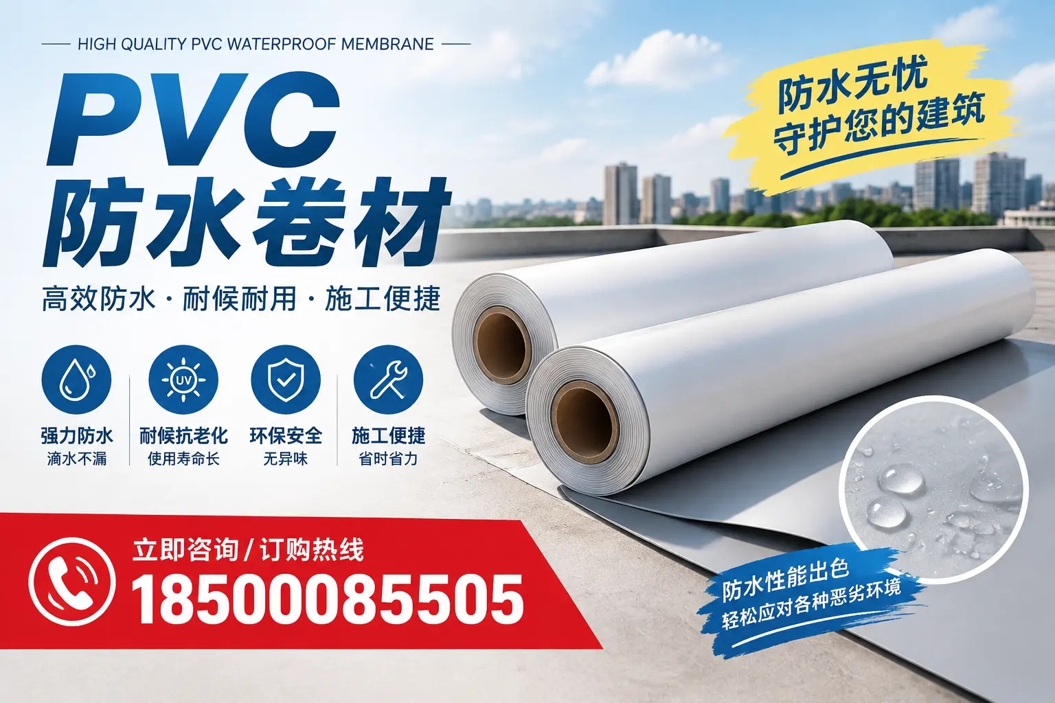 如何正确储存PVC防水卷材？朝阳用户的实用建议